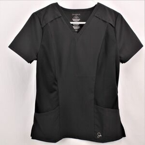 NWT Jaanuu Scrub Paneled Mesh V-Neck Top, Size XS *